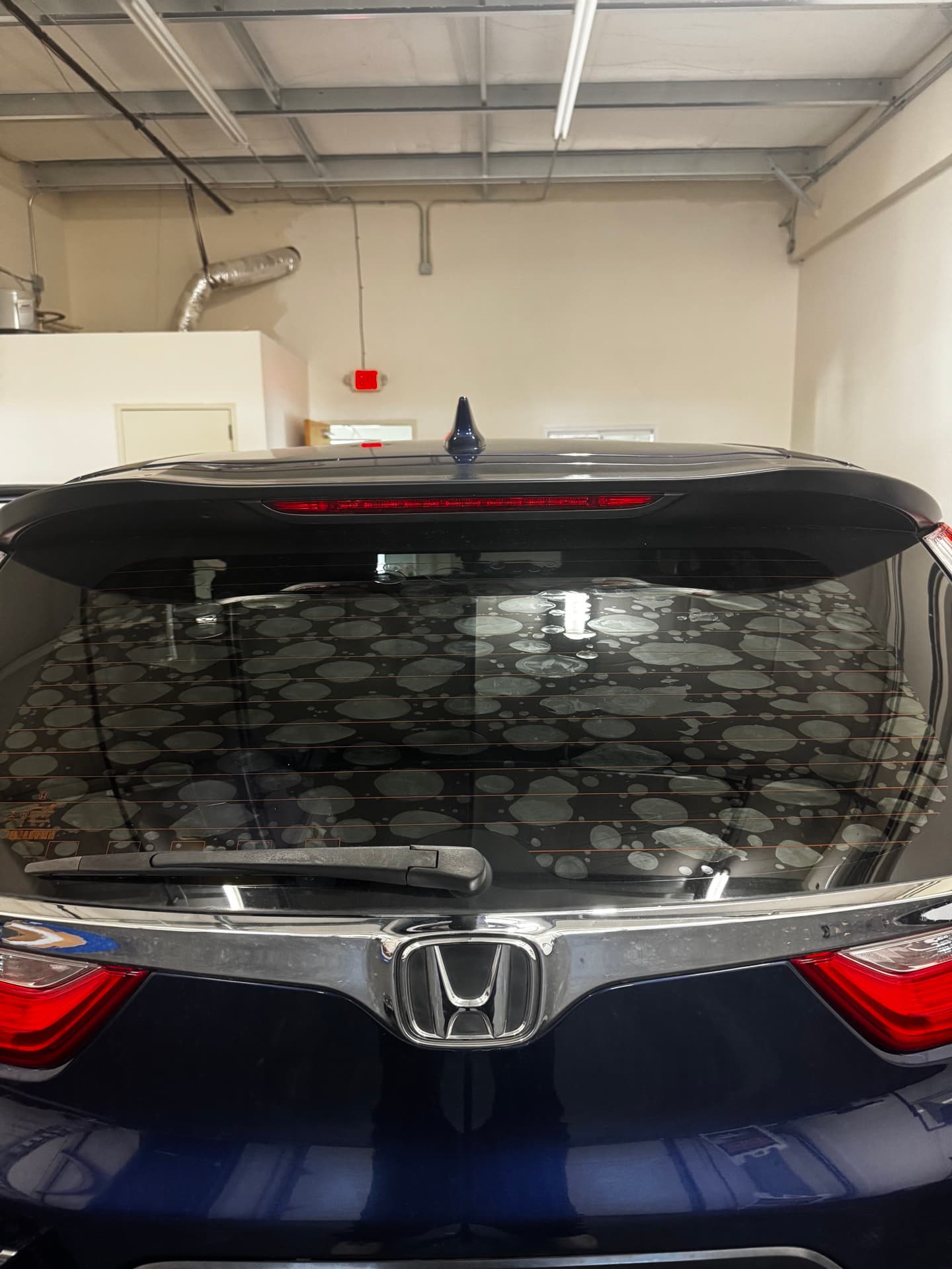Window Tint project: honda cr-v — install in progress