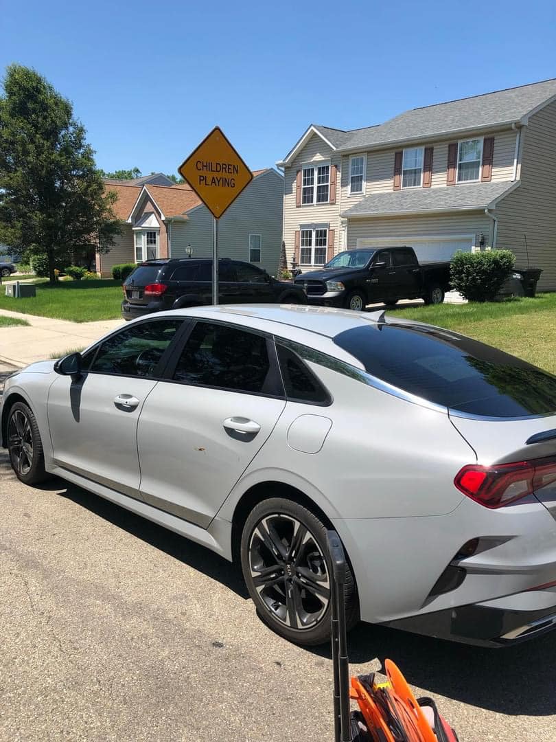 Window Tint project: kia sedan — privacy tint
